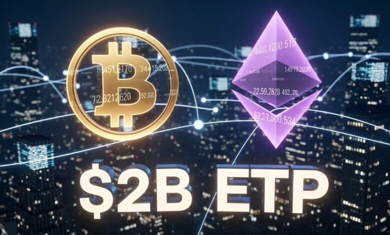 Bitcoin & Ethereum Drive $2B ETP