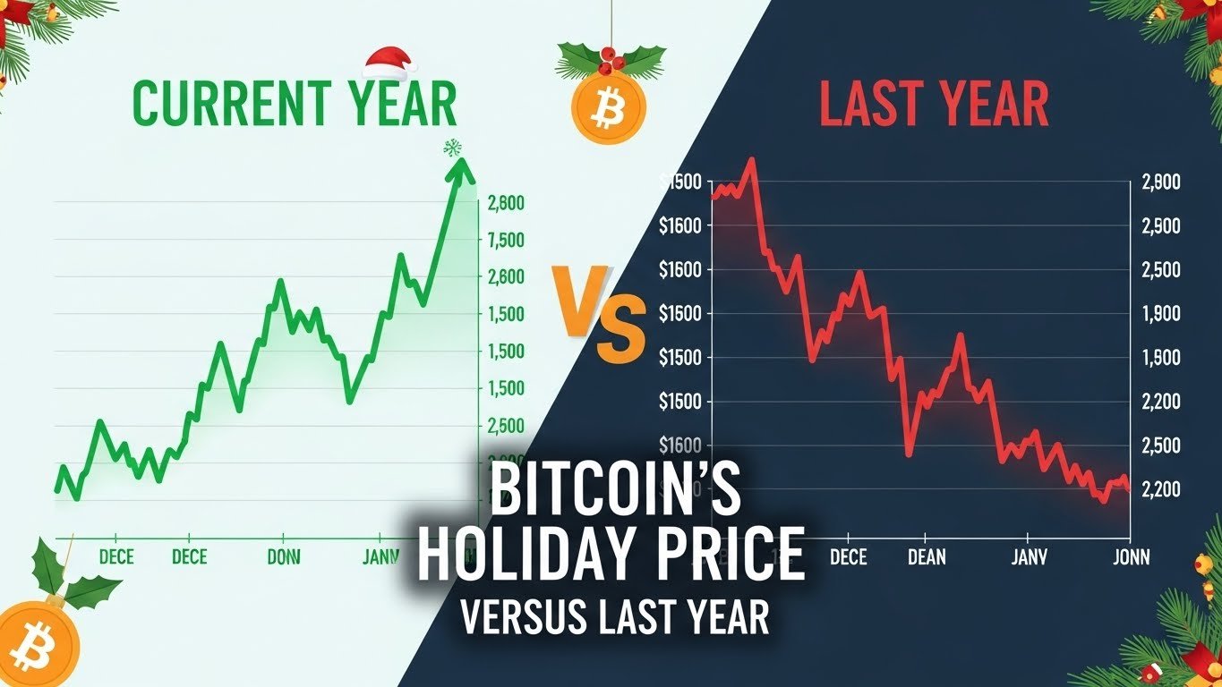Bitcoin’s Holiday Price Versus Last Year