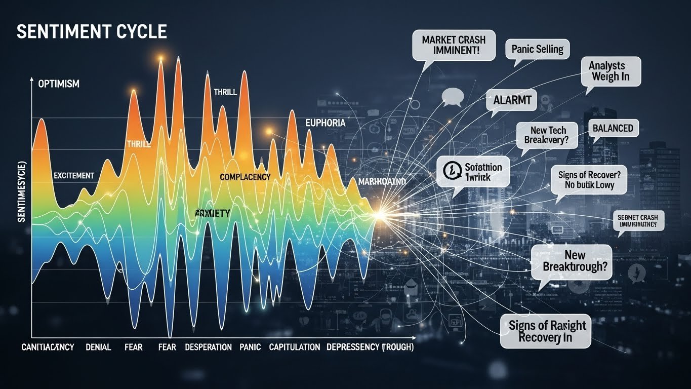 Sentiment cycles and media narratives