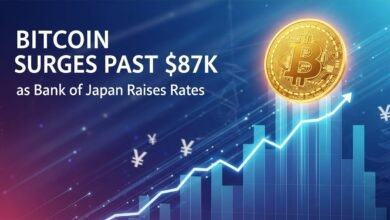 Bitcoin Surges Past $87K as Bank of Japan Raises Rates