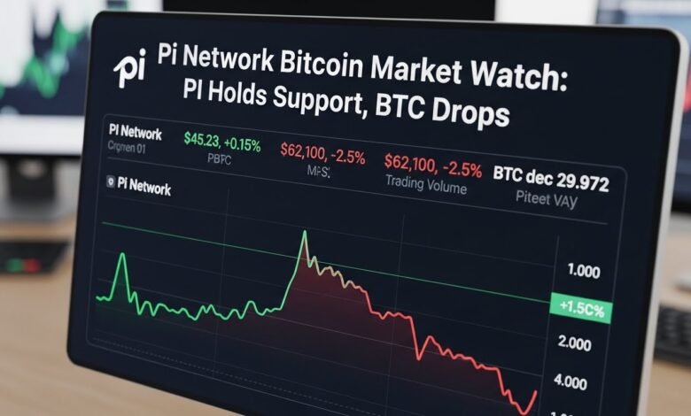 Pi Network Bitcoin Market Watch: PI Holds Support, BTC Drops