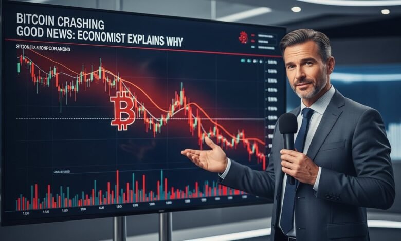 Bitcoin Crashing Good News: Economist Explains Why