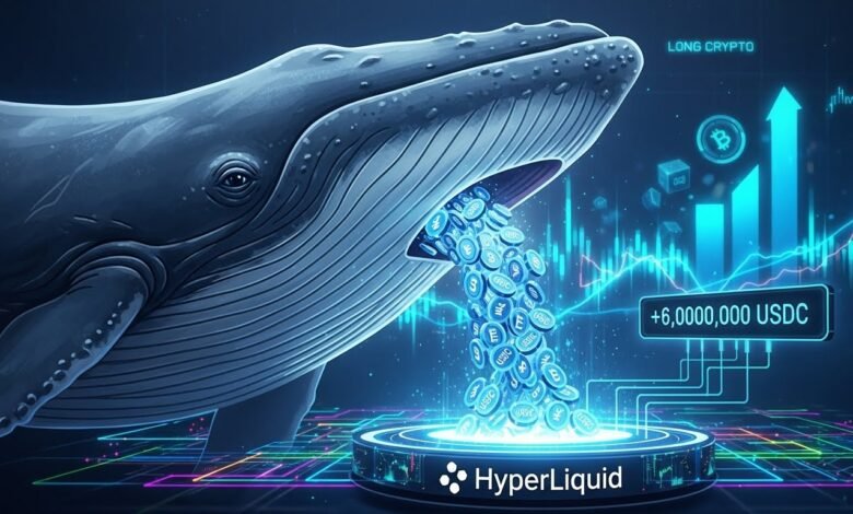 Whale Pours 6M USDC into HyperLiquid, Goes Long Crypto