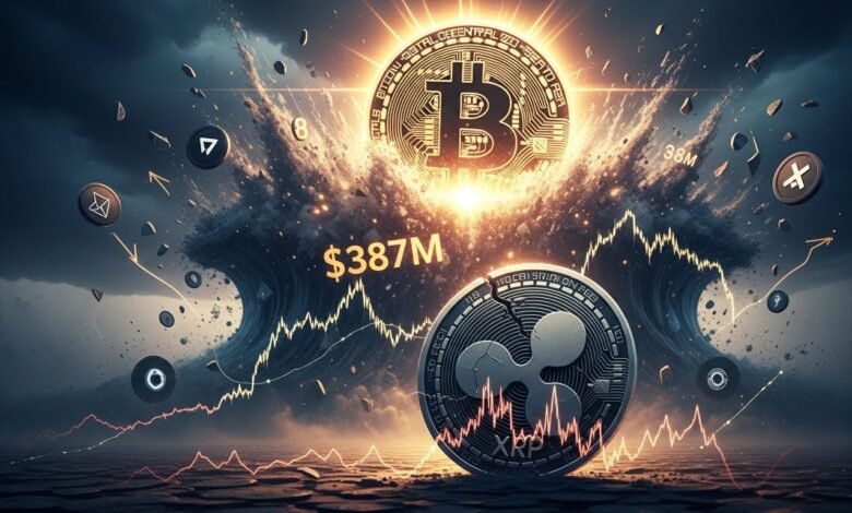 XRP Underperforms Market as Bitcoin Sparks $387M Wipeout