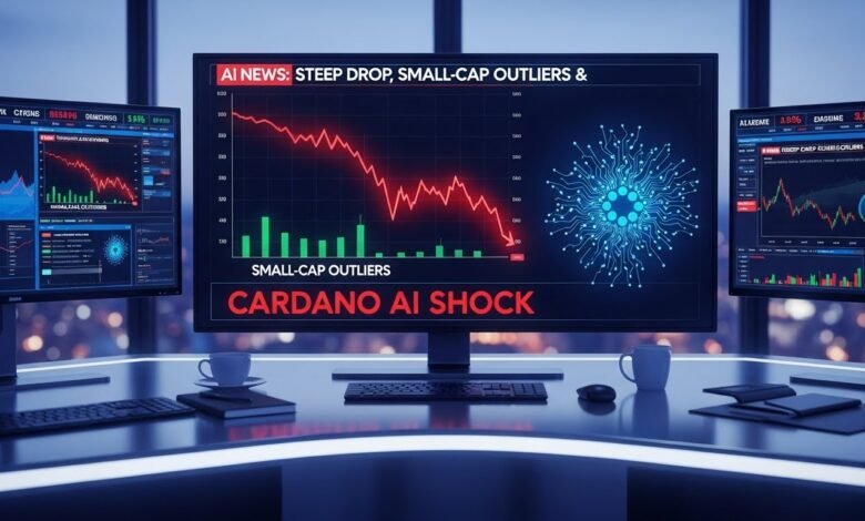 AI News Steep Drop, Small-Cap Outliers & Cardano AI Shock
