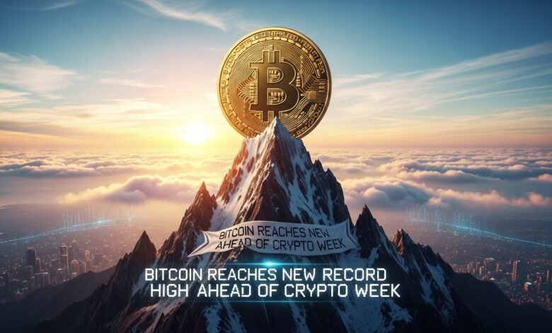 Bitcoin Reaches New Record High Ahead of Crypto Week