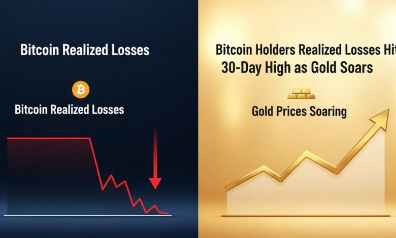 Bitcoin holders realized losses