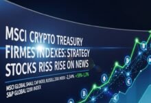 MSCI Crypto Treasury Firms Indexes Strategy Stocks Rise on News