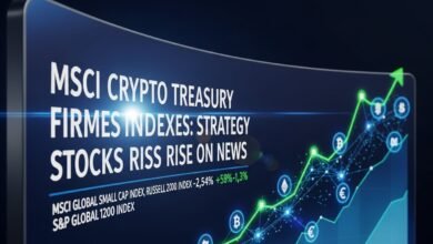 MSCI Crypto Treasury Firms Indexes Strategy Stocks Rise on News