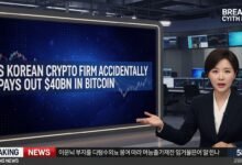 A South Korean crypto firm accidentally pays out $40bn in Bitcoin due to a system glitch — learn what happened and what it means for crypto safety.