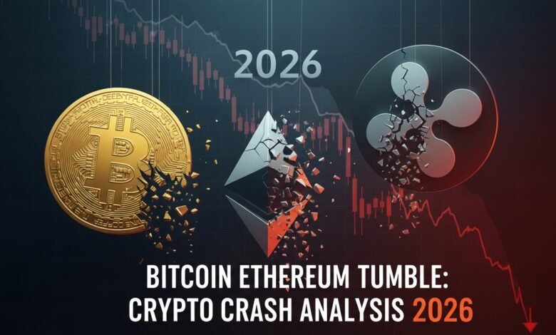 Bitcoin Ethereum XRP Tumble Crypto Crash Analysis 2026