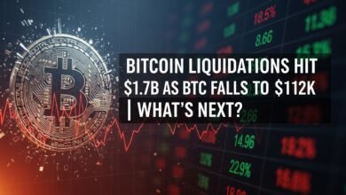 Bitcoin Liquidations Hit $1.7B as BTC Falls to $112K What's Next
