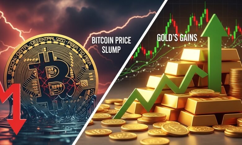 Bitcoin Price Slump vs Gold's Gains in the Evolving Crypto Market