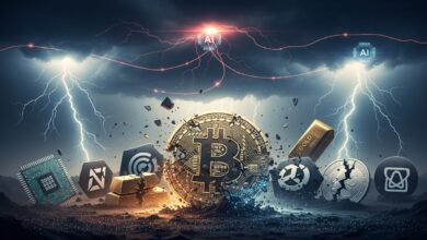 Bitcoin Tumbles as AI Fears Crush Tech and Precious Metals