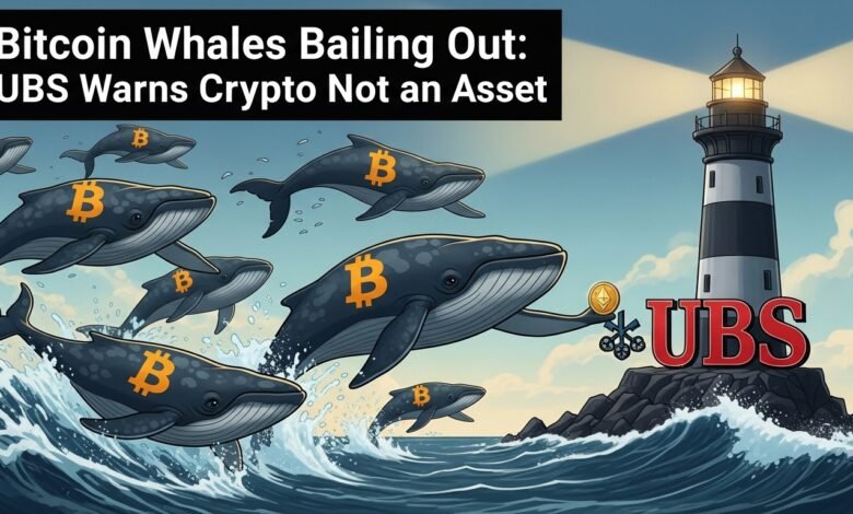 Bitcoin Whales Bailing Out UBS Warns Crypto Not an Asset