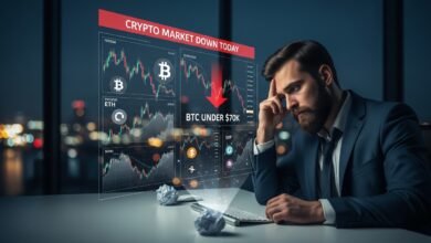 Crypto Market Down Today BTC Under $70K & Altcoin Crisis Explained