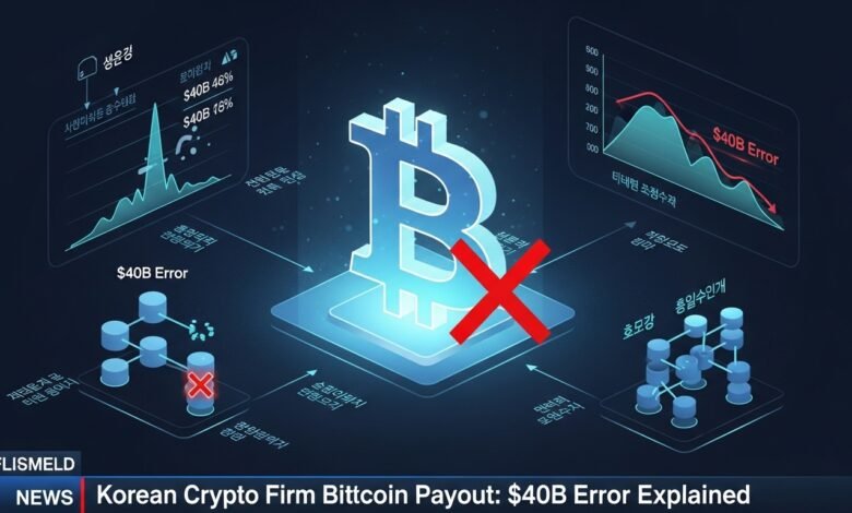 Korean Crypto Firm Bitcoin Payout $40B Error Explained