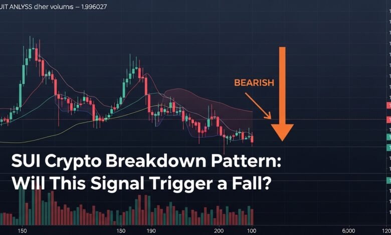 SUI Crypto Breakdown Pattern Will This Signal Trigger a Fall