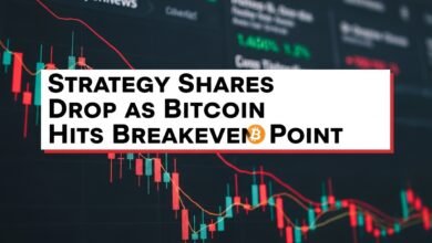 Strategy Shares Drop as Bitcoin Hits Breakeven Point