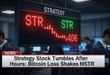 Strategy Stock Tumbles After Hours Bitcoin Loss Shakes MSTR