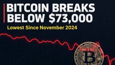Bitcoin Breaks Below $73,000 to Lowest Since November 2024