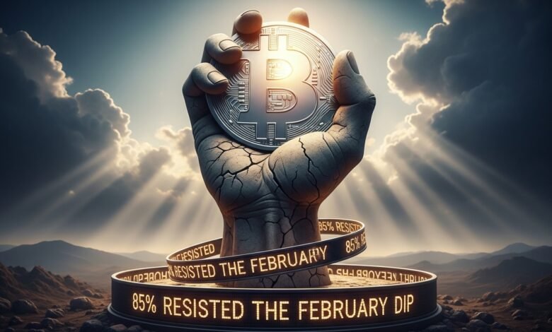 Bitcoin Holders Stood Firm 85% Resisted the February Dip